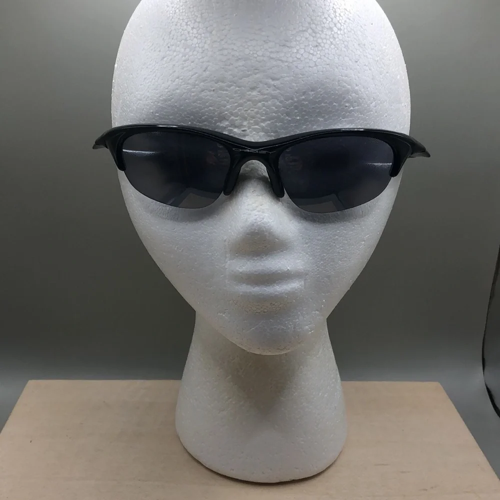 Oakley 03-614  Vintage Half Jacket GLOSSY BLACK SUNGLASSES USA READ FIRST